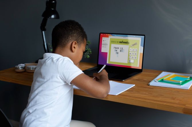 little-boy-participating-online-class